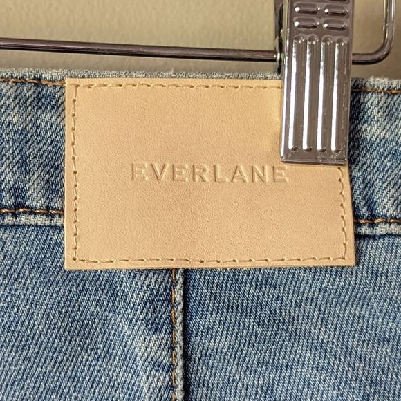 Everlane Wide Leg Crop Jean Size 29 Ankle in Light Indigo Wash - Picture 12 of 16